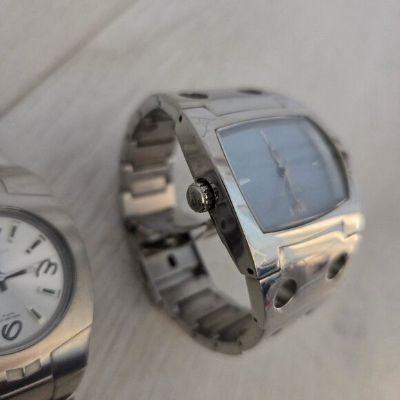 SET OF 2 Vestal Destroyer Vestal Motorhead Analog Watch Womens Silver Wristwatch - Picture 8 of 16